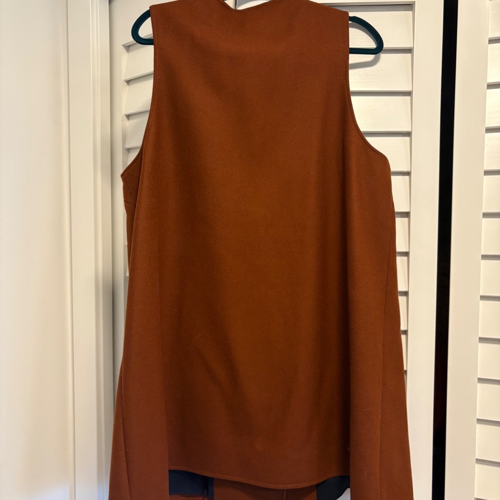 Sezane Natty Dress Brown - Size 14 - Picture 3 of 5